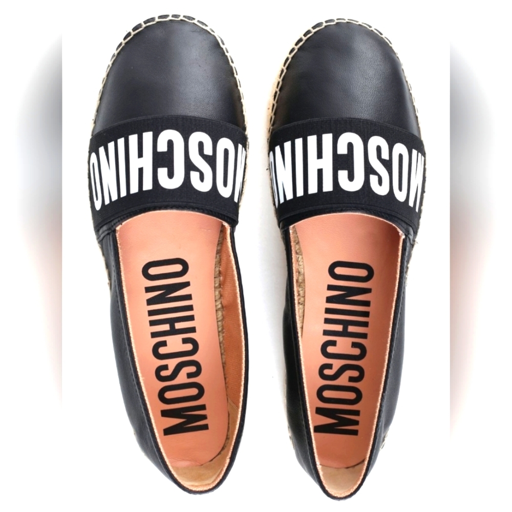 MOSCHINO COUTURE WOMEN'S LOGO ESPADRILLE